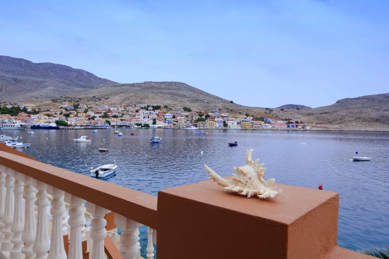 Villa Skiadeni Chalki Town المظهر الخارجي الصورة